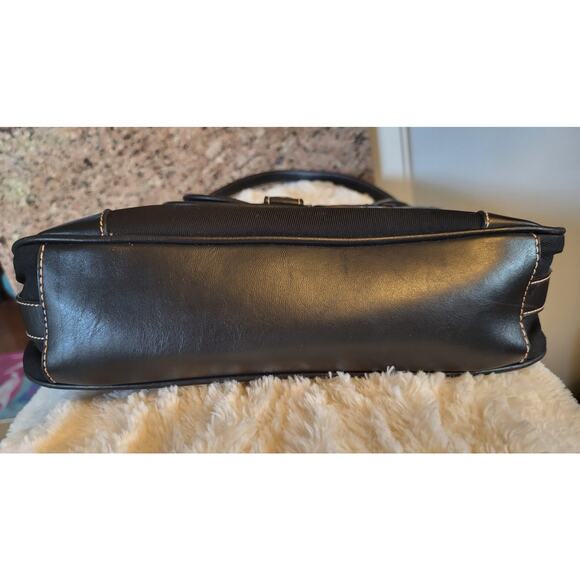 Etienne Aigner Black Shoulder Handbag with Front Pocket Design 80s - Picture 11 of 16